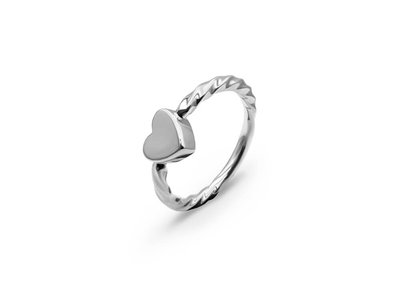 Кольцо с сердцем СК-106 фото