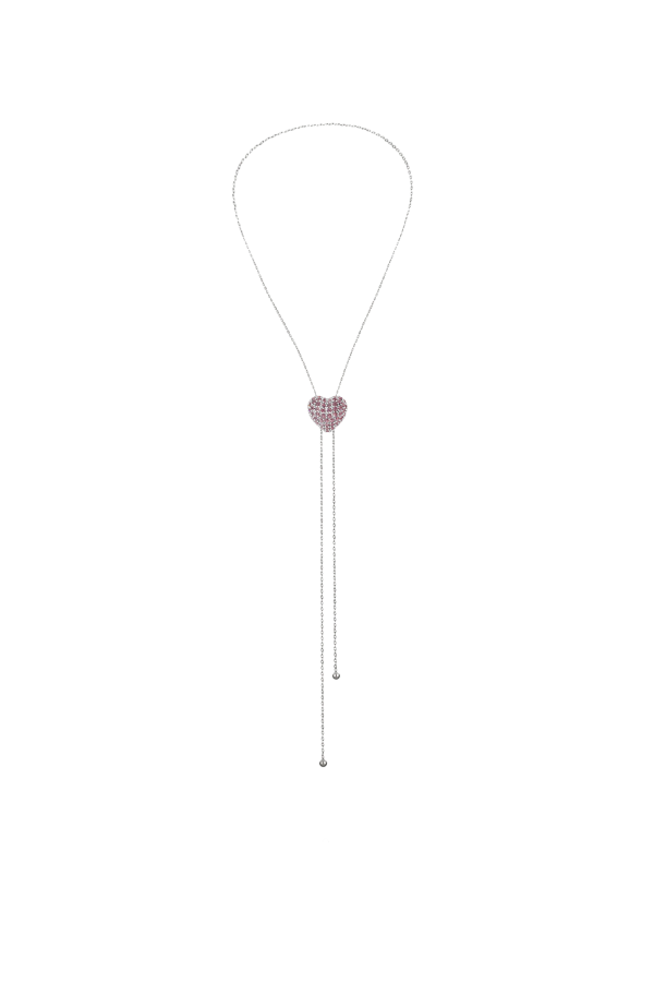 Кольє "Fall in love" pink stones