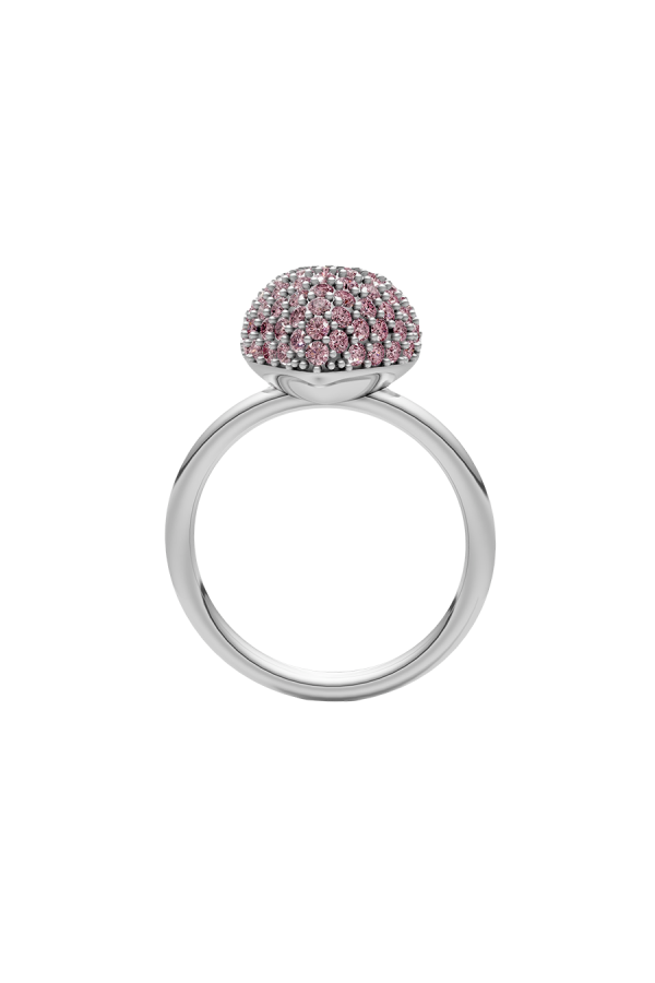 Каблучка "Fall in love"  pink stones