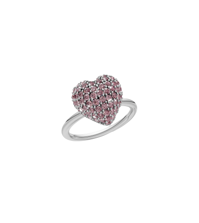 Каблучка "Fall in love"  pink stones