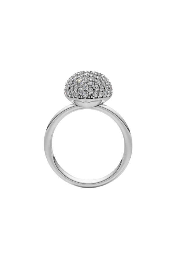 Каблучка "Fall in love"  white stones