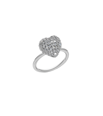 Каблучка "Fall in love"  white stones